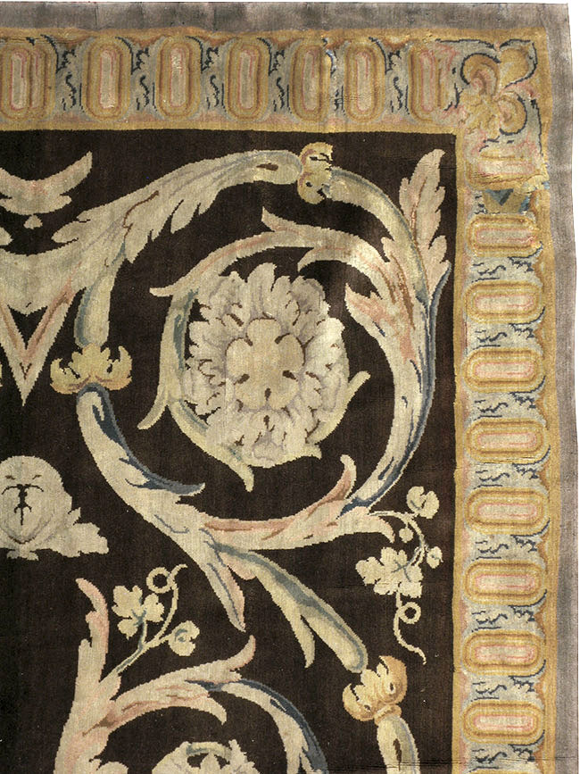 Antique French Savonnerie Carpet, No.13648 - Gss