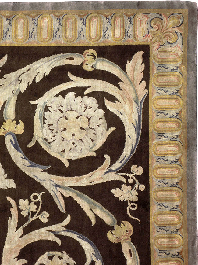 Antique French Savonnerie Carpet, No.13648 - Gss