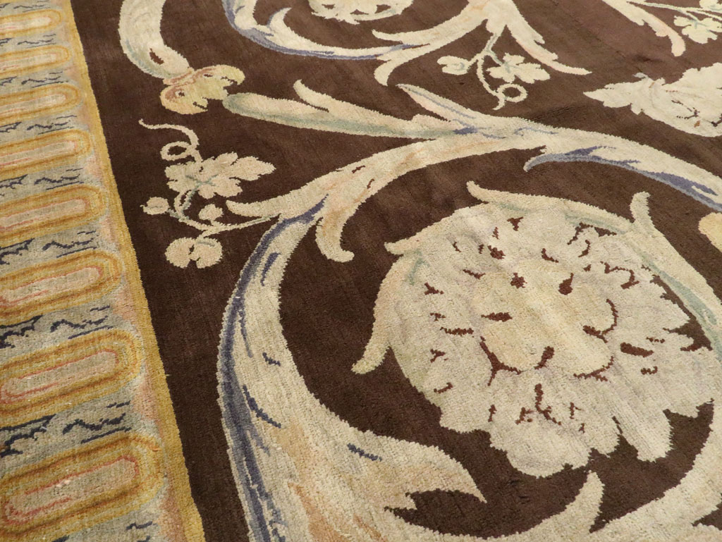 Antique French Savonnerie Carpet, No.13648 - Gss