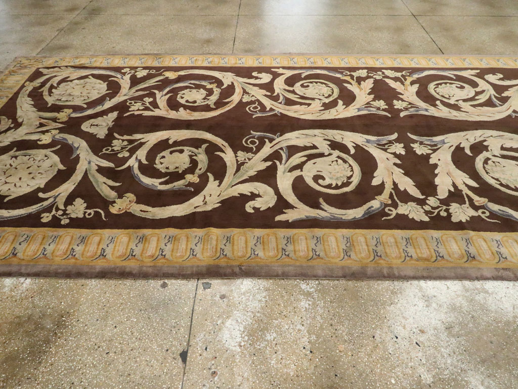 Antique French Savonnerie Carpet, No.13648 - Gss