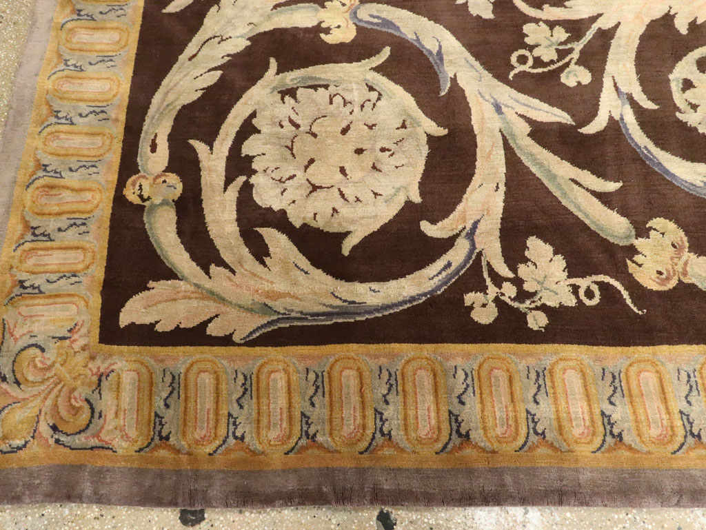 Antique French Savonnerie Carpet, No.13648 - Gss