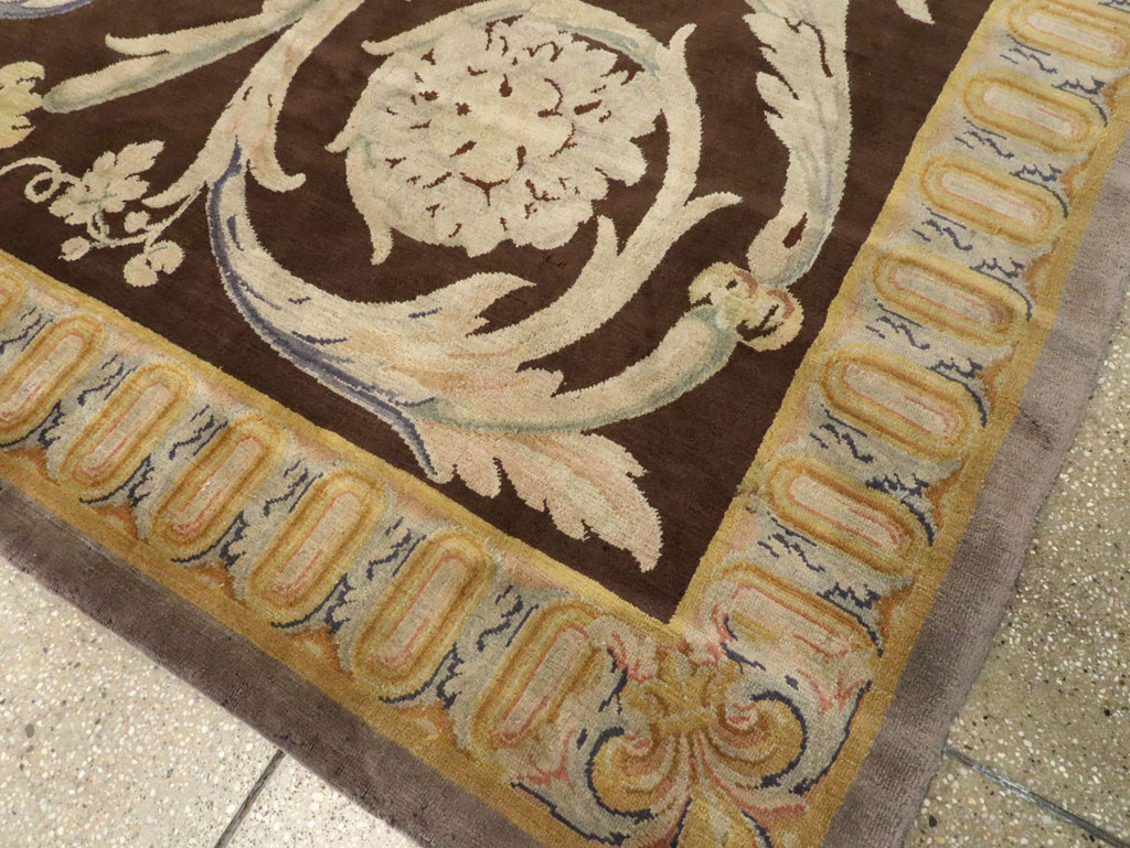 Antique French Savonnerie Carpet, No.13648 - Gss