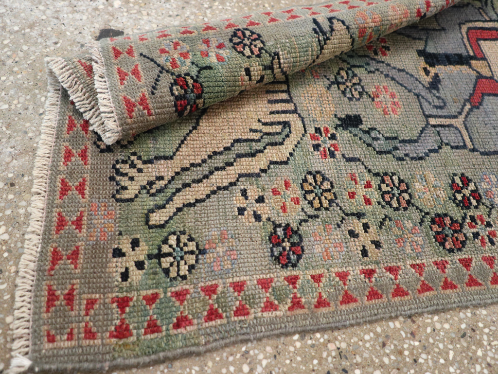 Antique Persian Malayer Pictorial Rug (Pair: 1 of 2), No.13667 - Gss