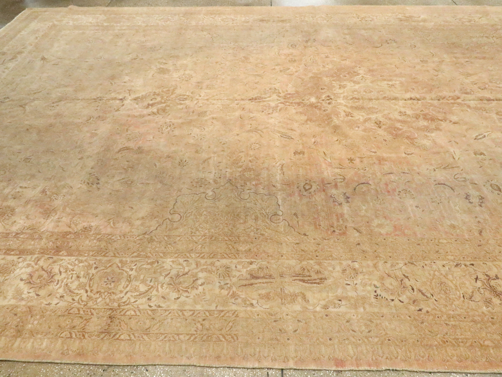 Vintage Persian Tabriz Carpet, No.13693 - Gss