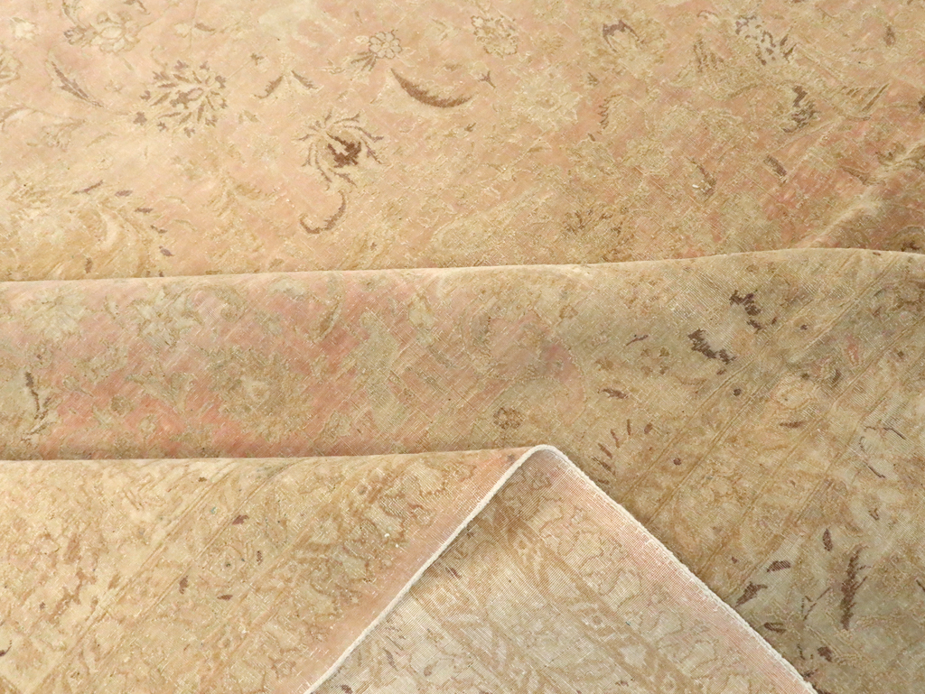 Vintage Persian Tabriz Carpet, No.13693 - Gss