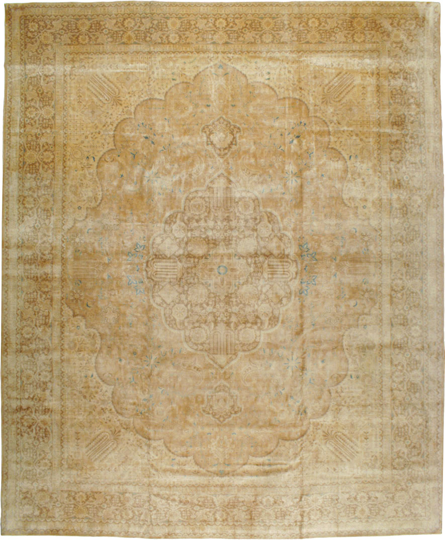 Vintage Persian Tabriz Carpet, No.13706 - Gss