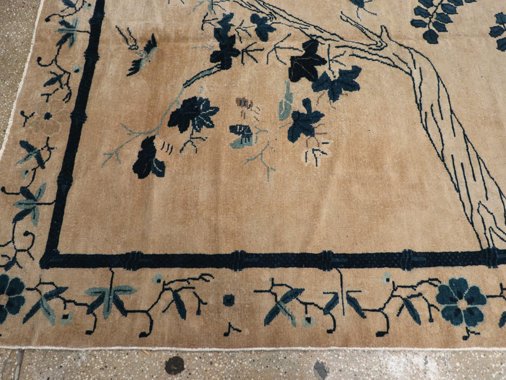 Antique Chinese Peking Wide Gallery Runner, No.13708 - Gss