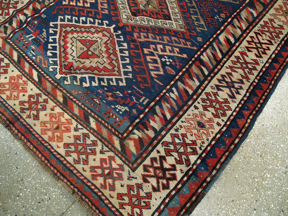 Antique Caucasian Kazak Rug, No.13717 - Gss
