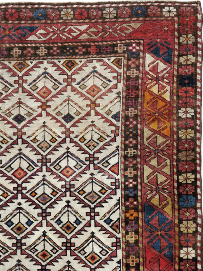 Antique Caucasian Shirvan Rug, No.13718 - Gss