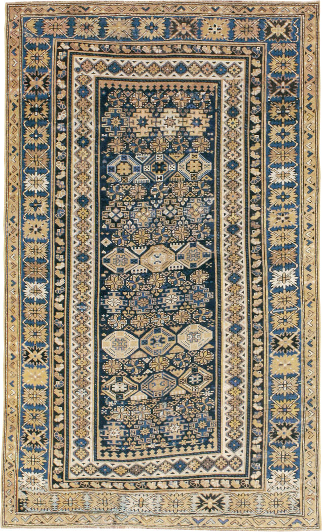 Antique Caucasian Kuba Rug, No.13743 - Gss