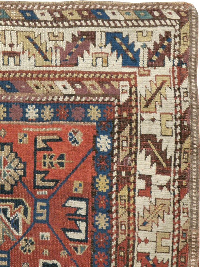 Antique Caucasian Kazak Rug, No.13745 - Gss