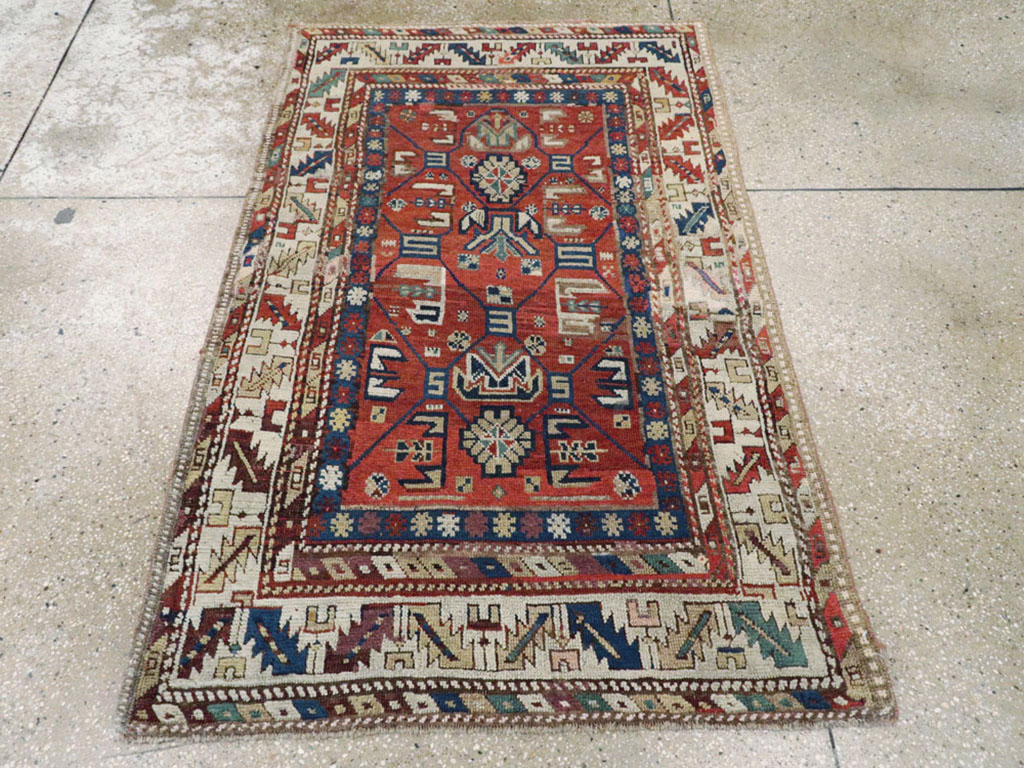 Antique Caucasian Kazak Rug, No.13745 - Gss