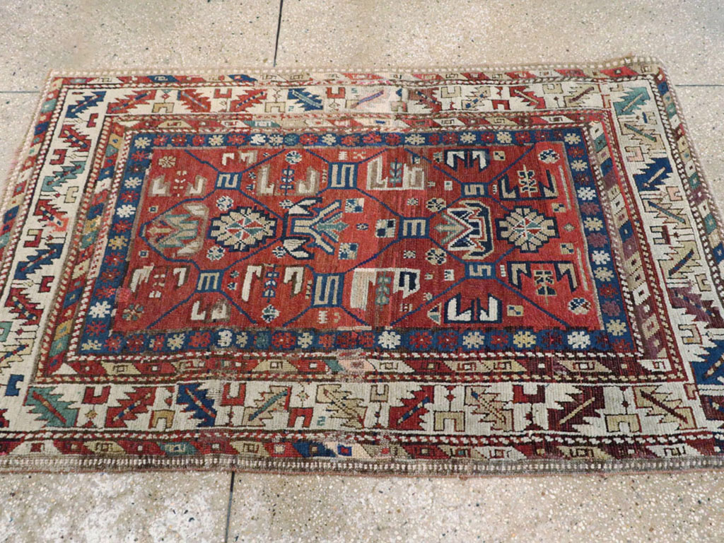 Antique Caucasian Kazak Rug, No.13745 - Gss