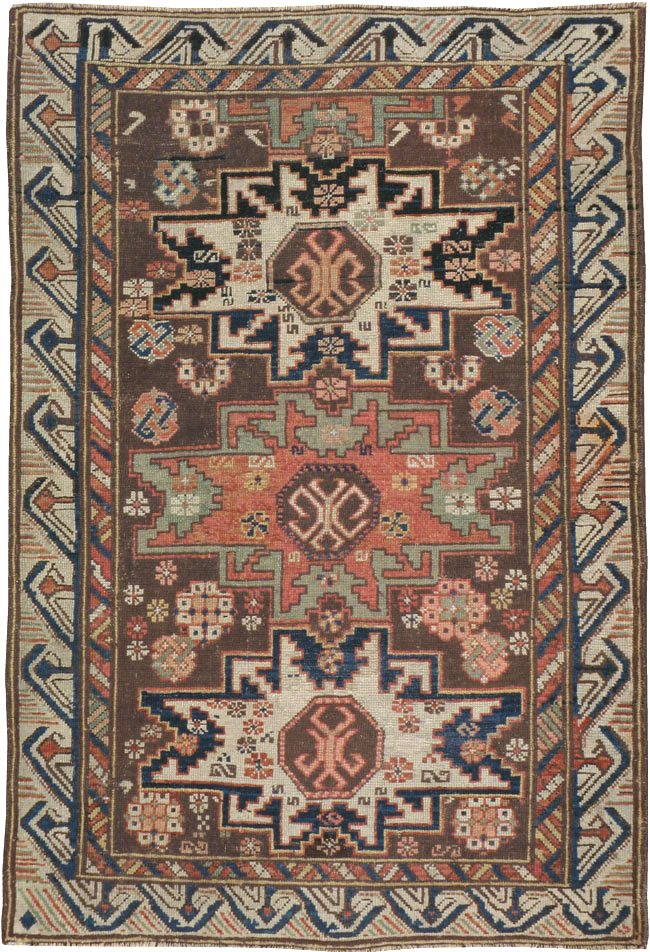 Antique  Caucasian Zeychur Kuba Rug, No.13762 - Gss