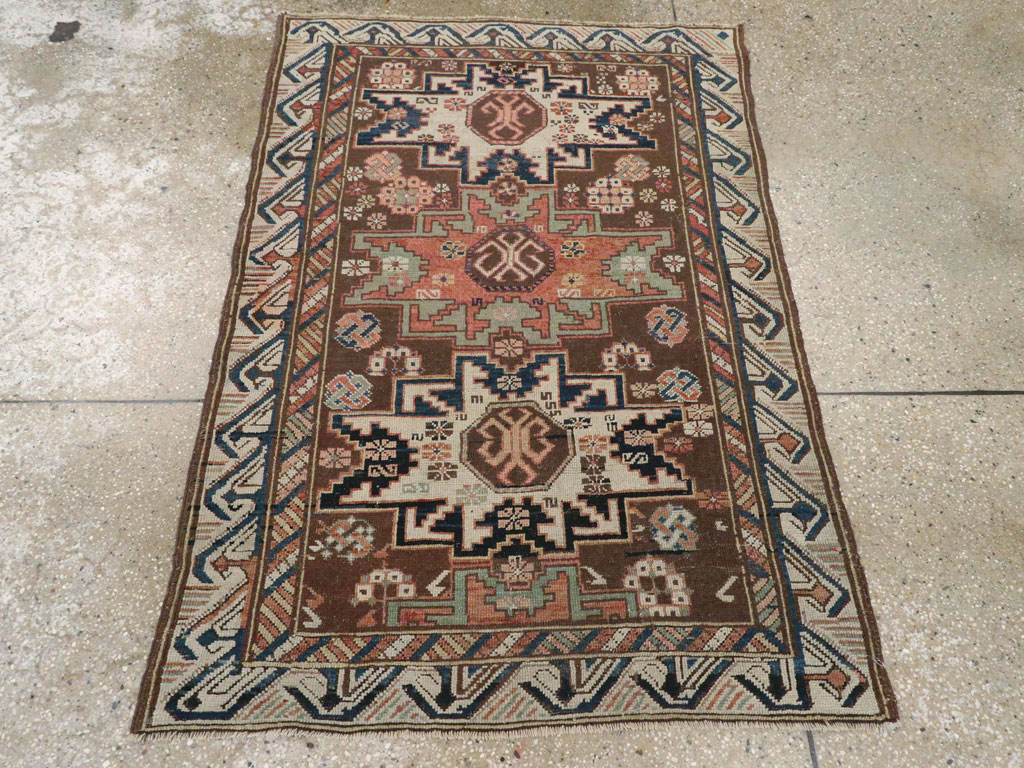 Antique  Caucasian Zeychur Kuba Rug, No.13762 - Gss