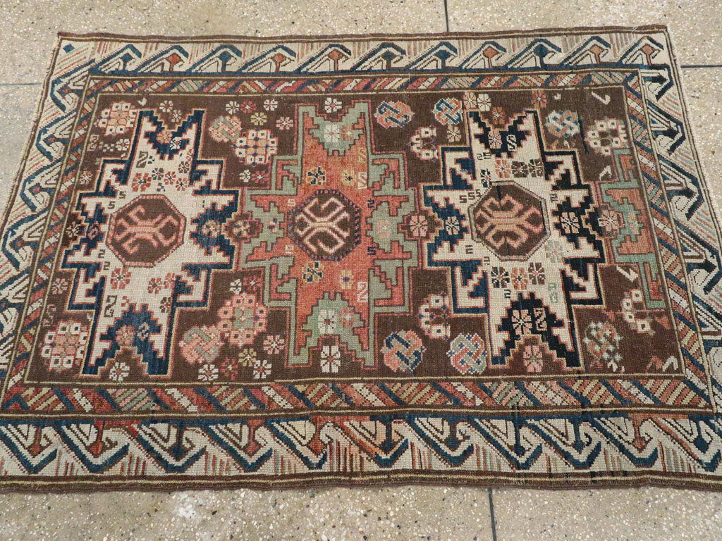 Antique  Caucasian Zeychur Kuba Rug, No.13762 - Gss