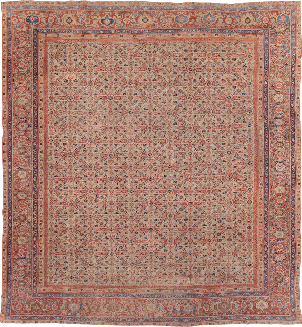 Antique Persian Mahal Room Size Carpet, No.13811 - Gss