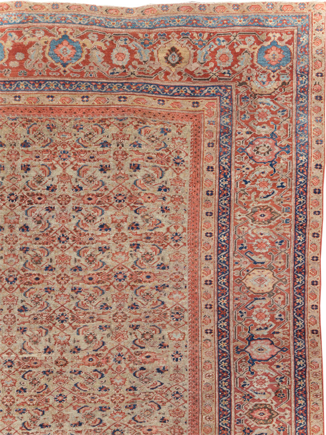 Antique Persian Mahal Room Size Carpet, No.13811 - Gss