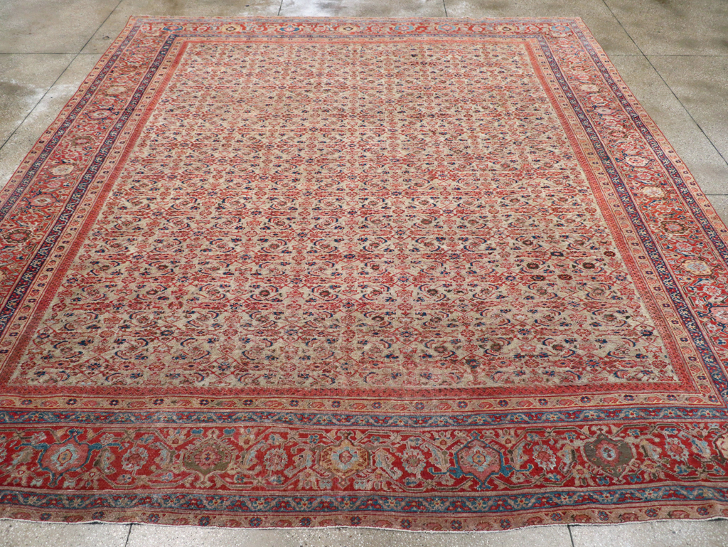 Antique Persian Mahal Room Size Carpet, No.13811 - Gss
