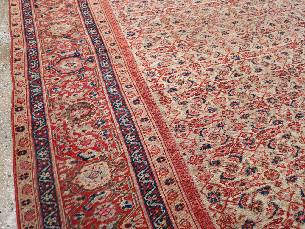 Antique Persian Mahal Room Size Carpet, No.13811 - Gss