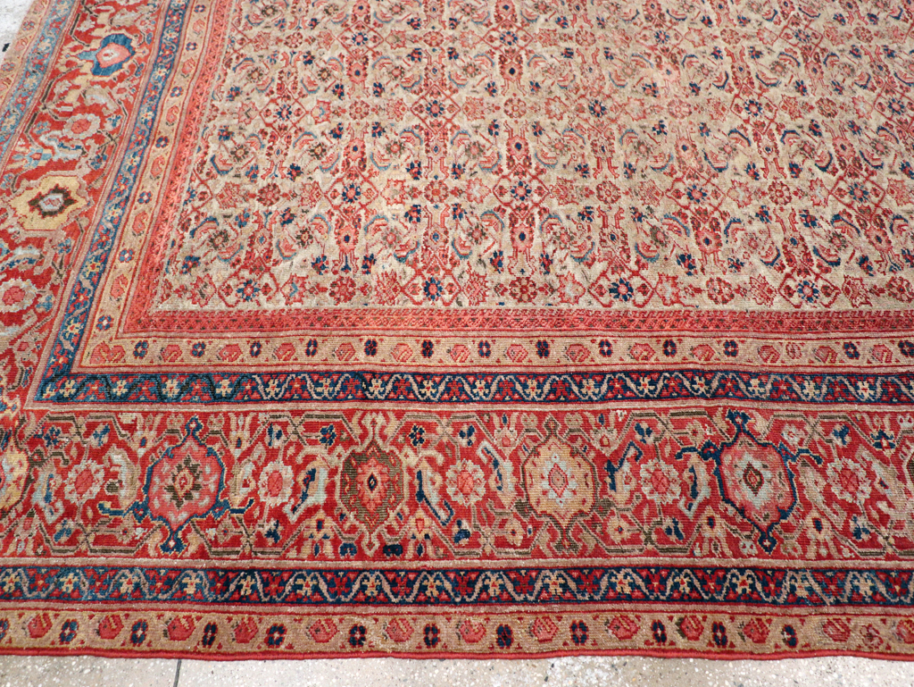 Antique Persian Mahal Room Size Carpet, No.13811 - Gss
