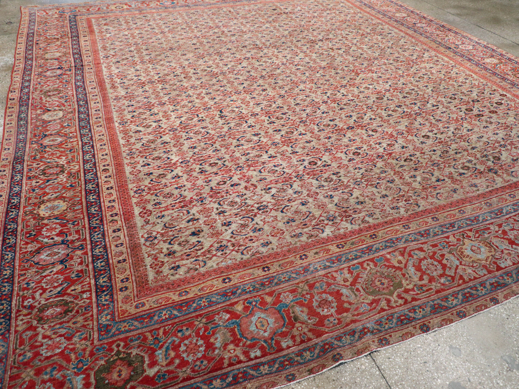 Antique Persian Mahal Room Size Carpet, No.13811 - Gss