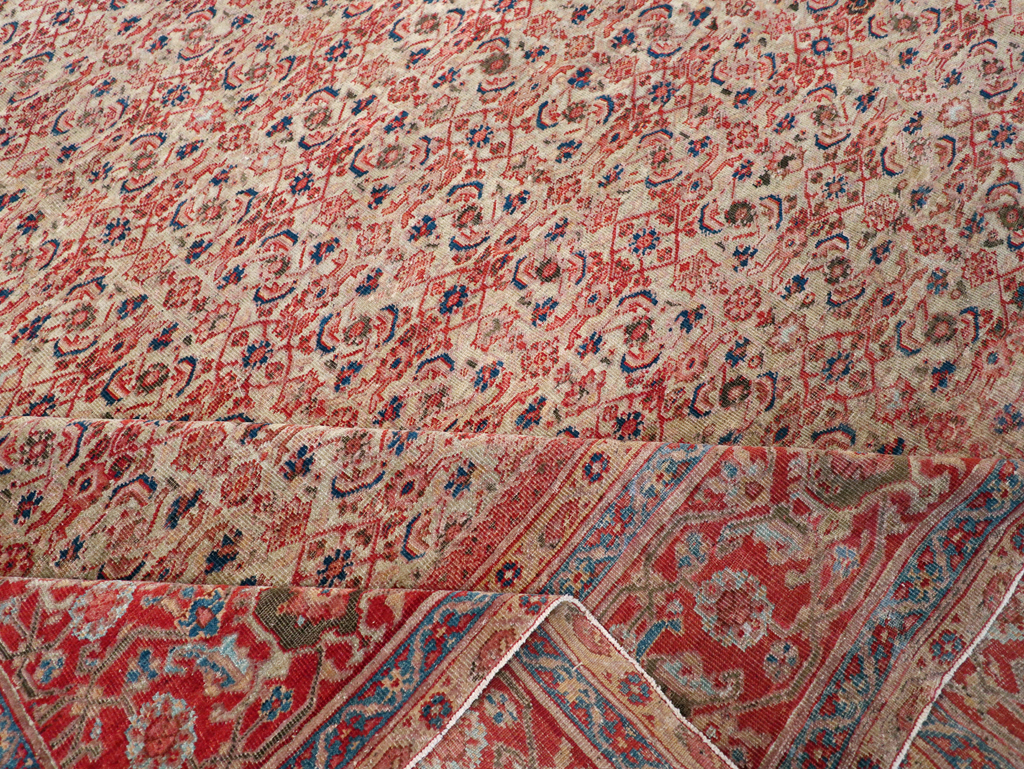 Antique Persian Mahal Room Size Carpet, No.13811 - Gss