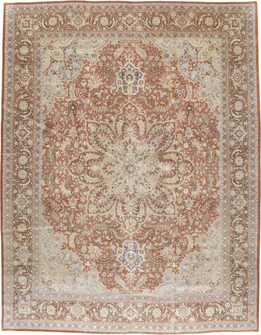 Vintage Persian Tabirz Carpet, No.13815 - Gss