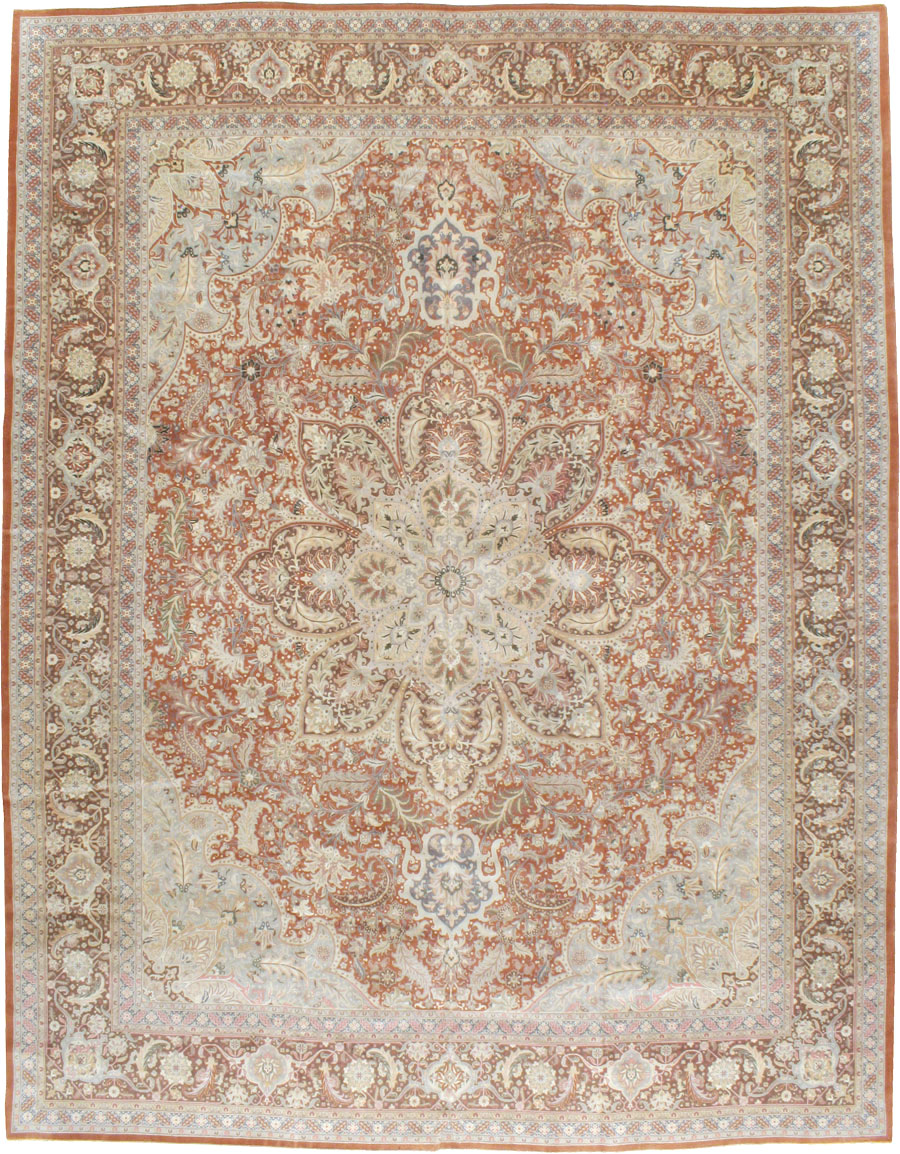 Vintage Persian Tabirz Carpet, No.13815 - Gss