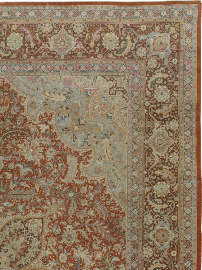 Vintage Persian Tabirz Carpet, No.13815 - Gss
