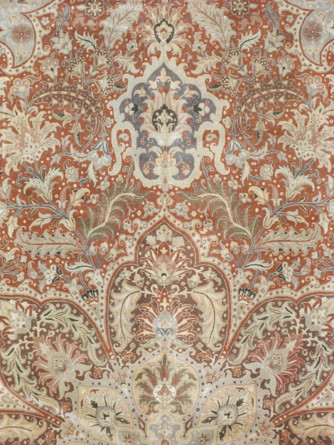 Vintage Persian Tabirz Carpet, No.13815 - Gss