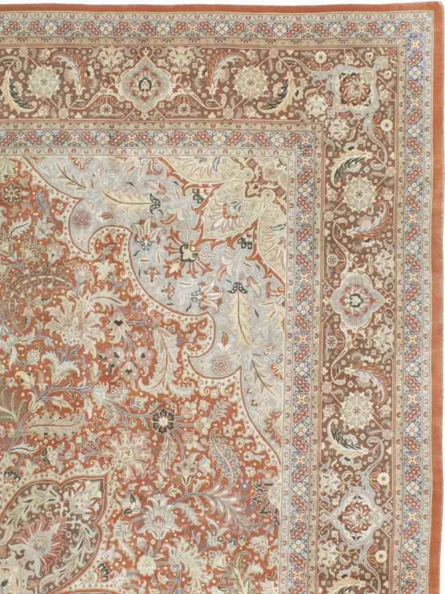 Vintage Persian Tabirz Carpet, No.13815 - Gss