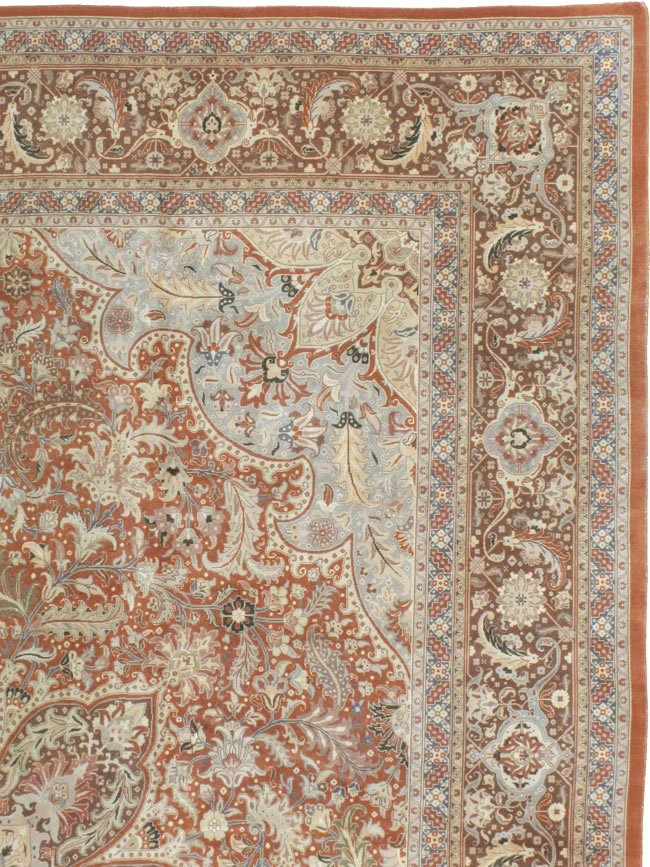 Vintage Persian Tabirz Carpet, No.13815 - Gss