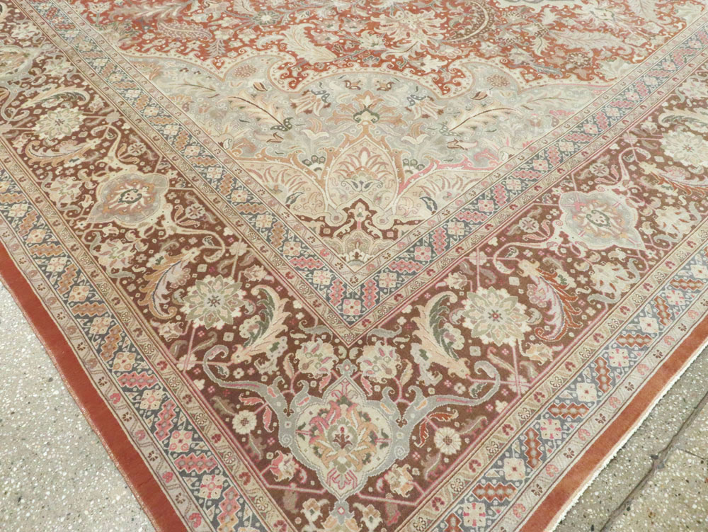 Vintage Persian Tabirz Carpet, No.13815 - Gss