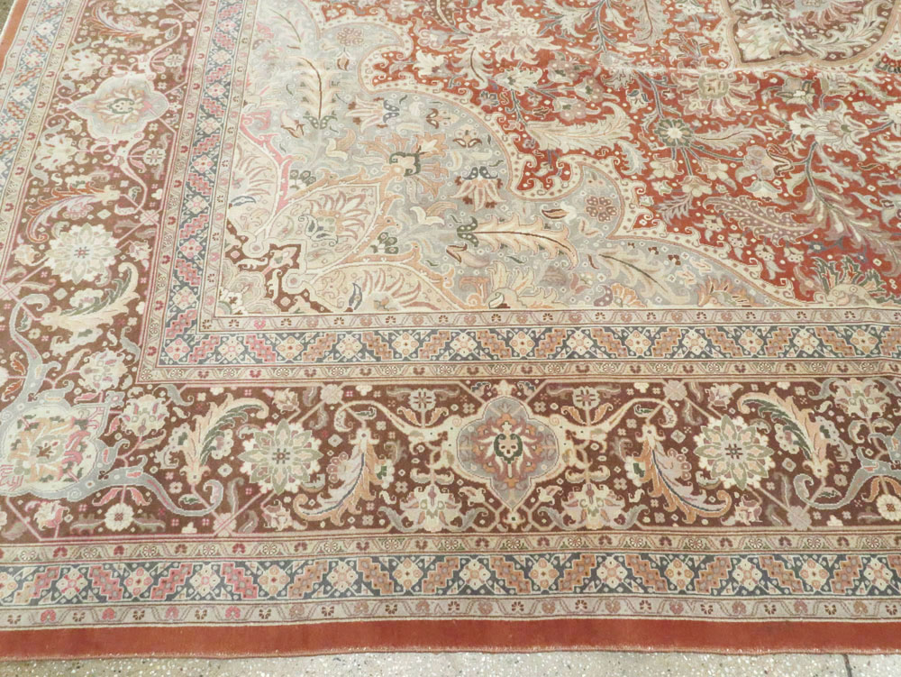 Vintage Persian Tabirz Carpet, No.13815 - Gss