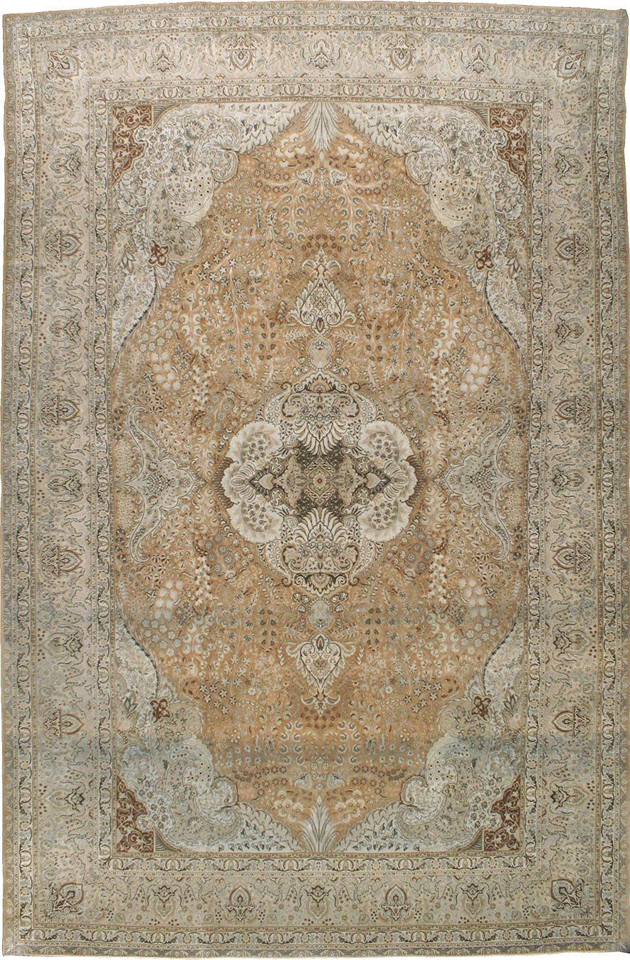 Vintage Tabriz Persian Carpet, No.13818 - Gss