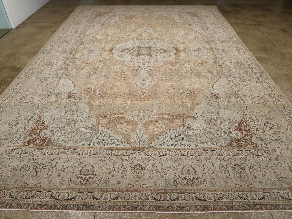 Vintage Tabriz Persian Carpet, No.13818 - Gss
