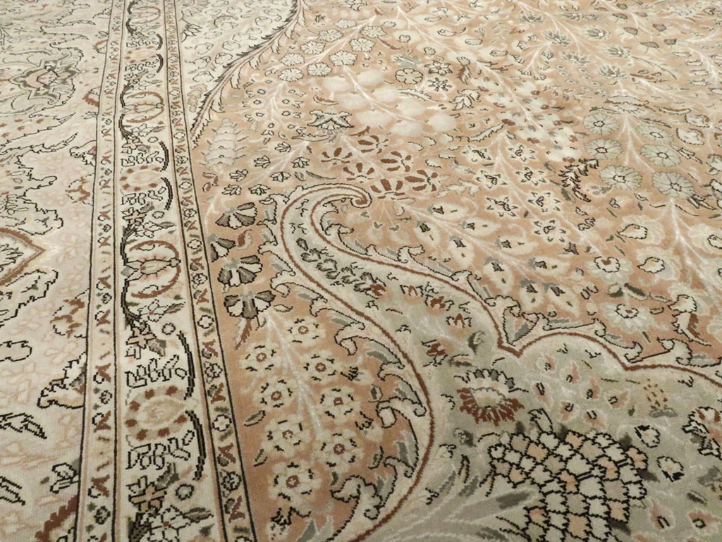Vintage Tabriz Persian Carpet, No.13818 - Gss
