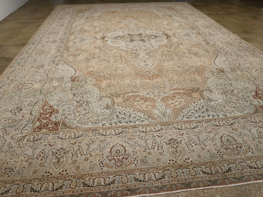 Vintage Tabriz Persian Carpet, No.13818 - Gss