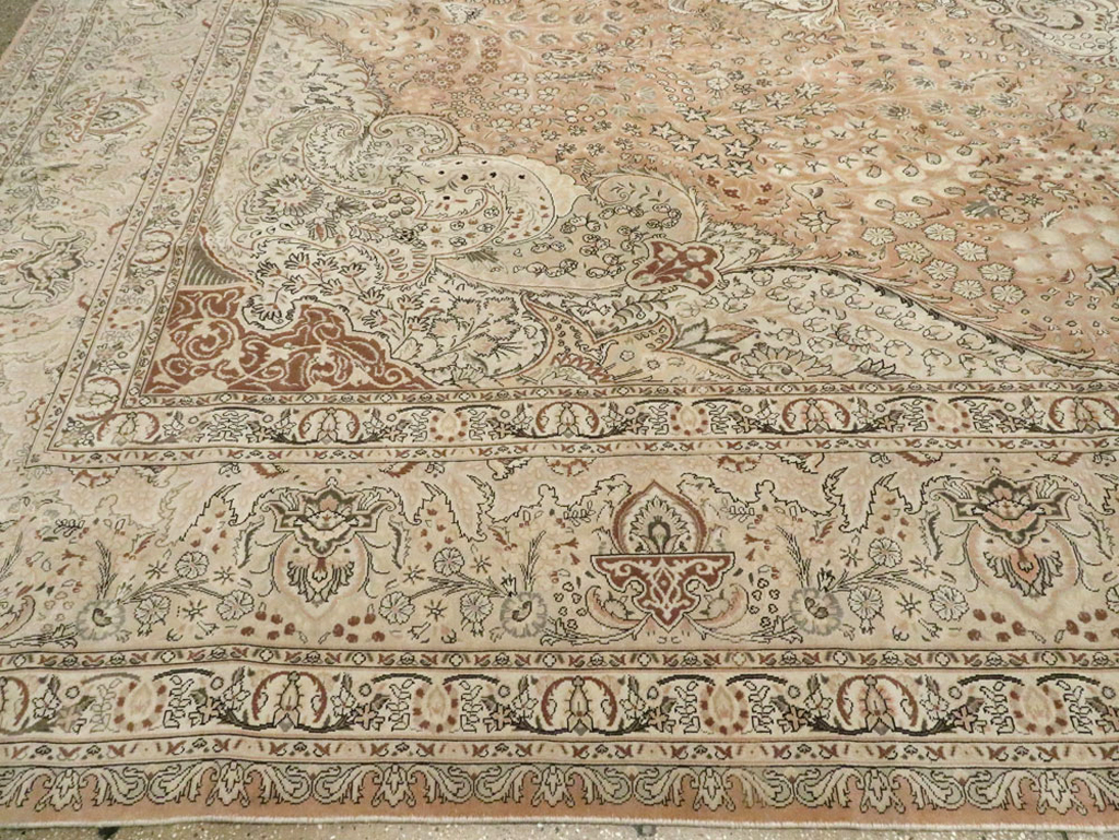 Vintage Tabriz Persian Carpet, No.13818 - Gss