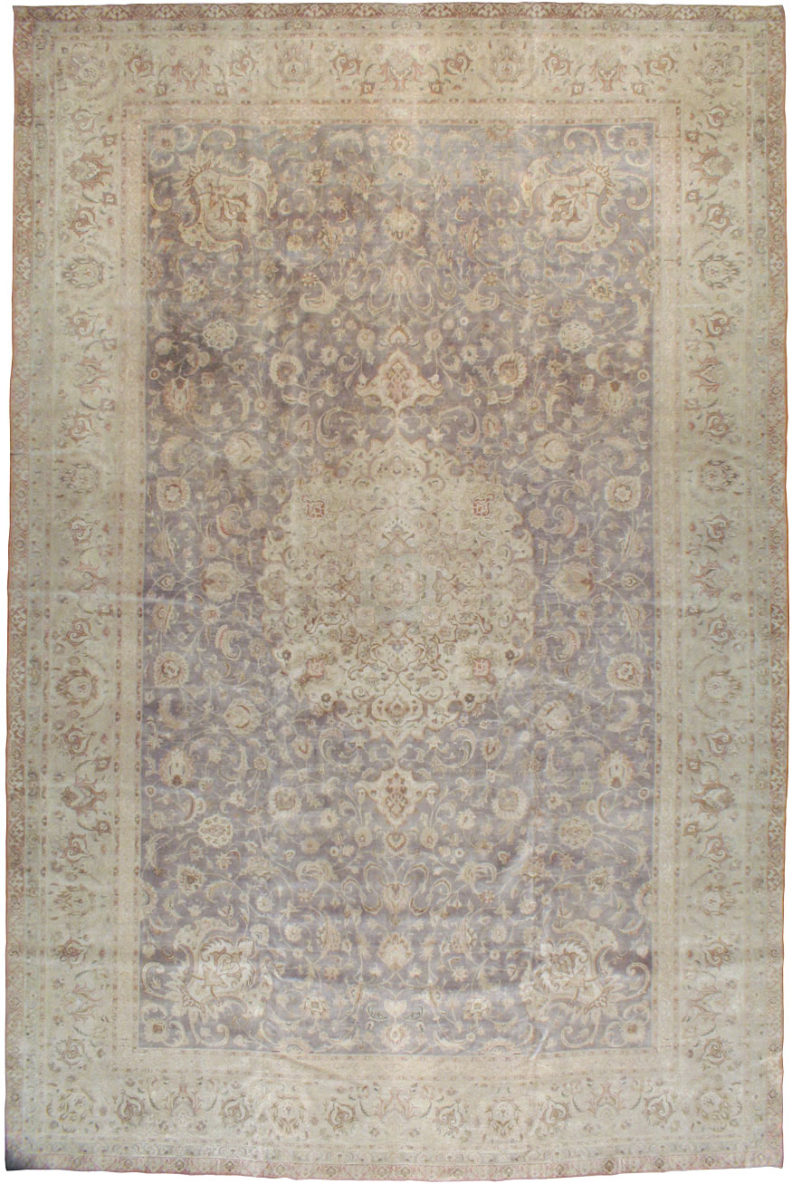 Vintage Persian Tabriz Carpet, No.13819 - Gss