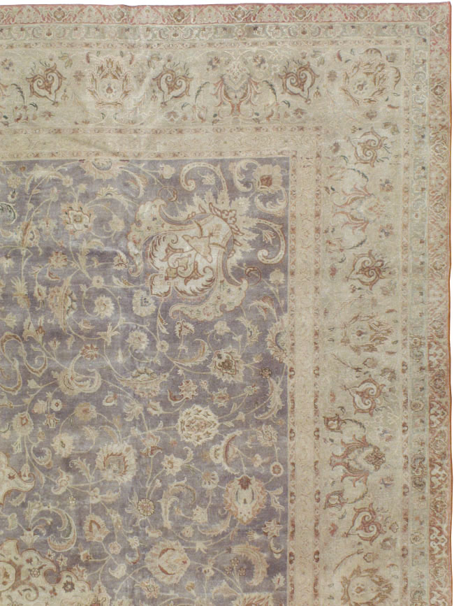 Vintage Persian Tabriz Carpet, No.13819 - Gss