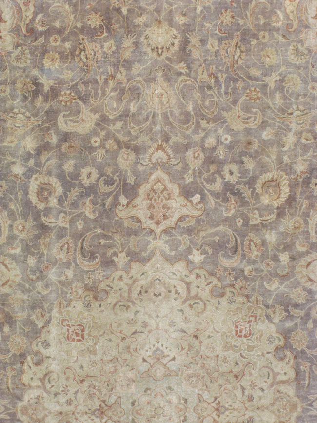Vintage Persian Tabriz Carpet, No.13819 - Gss