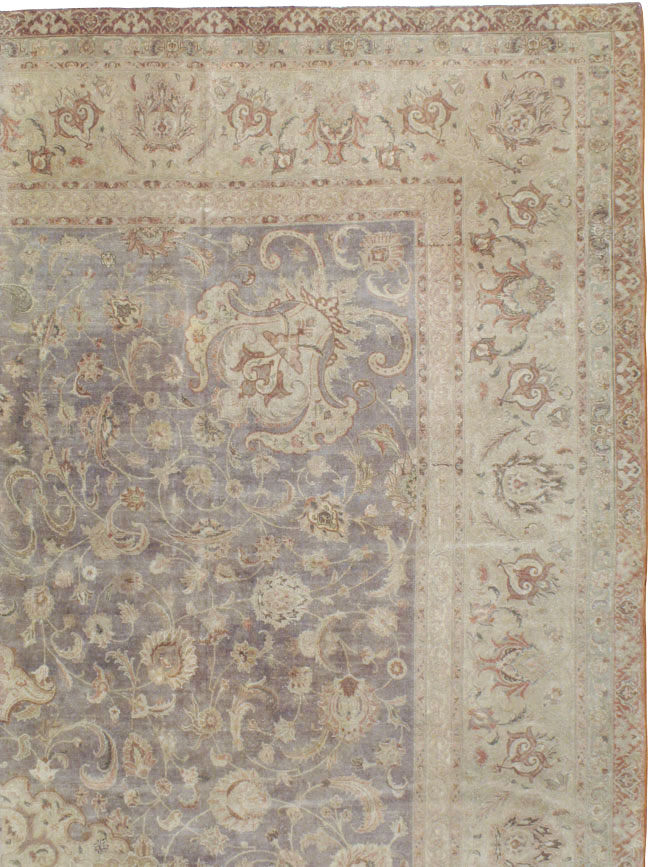 Vintage Persian Tabriz Carpet, No.13819 - Gss