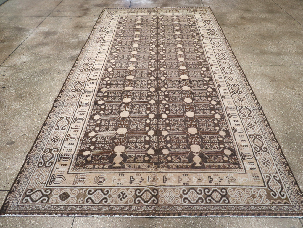 Antique East Turkestan Khotan Rug, No.13824 - Gss