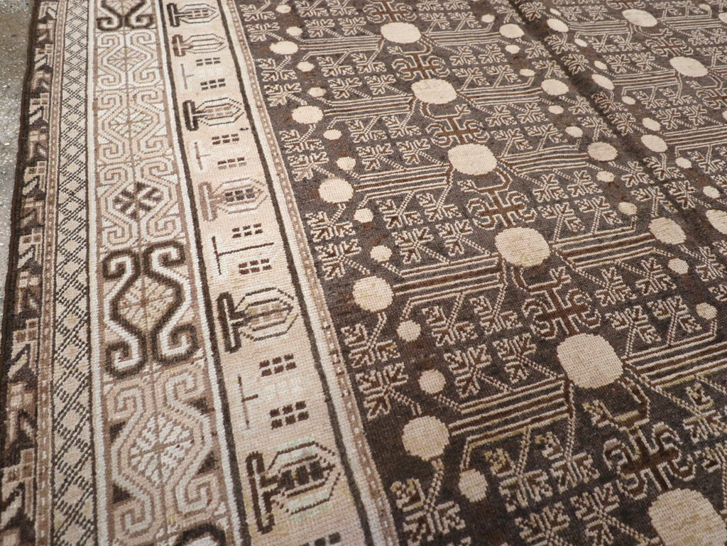 Antique East Turkestan Khotan Rug, No.13824 - Gss