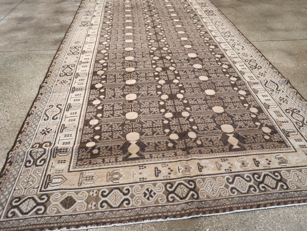 Antique East Turkestan Khotan Rug, No.13824 - Gss