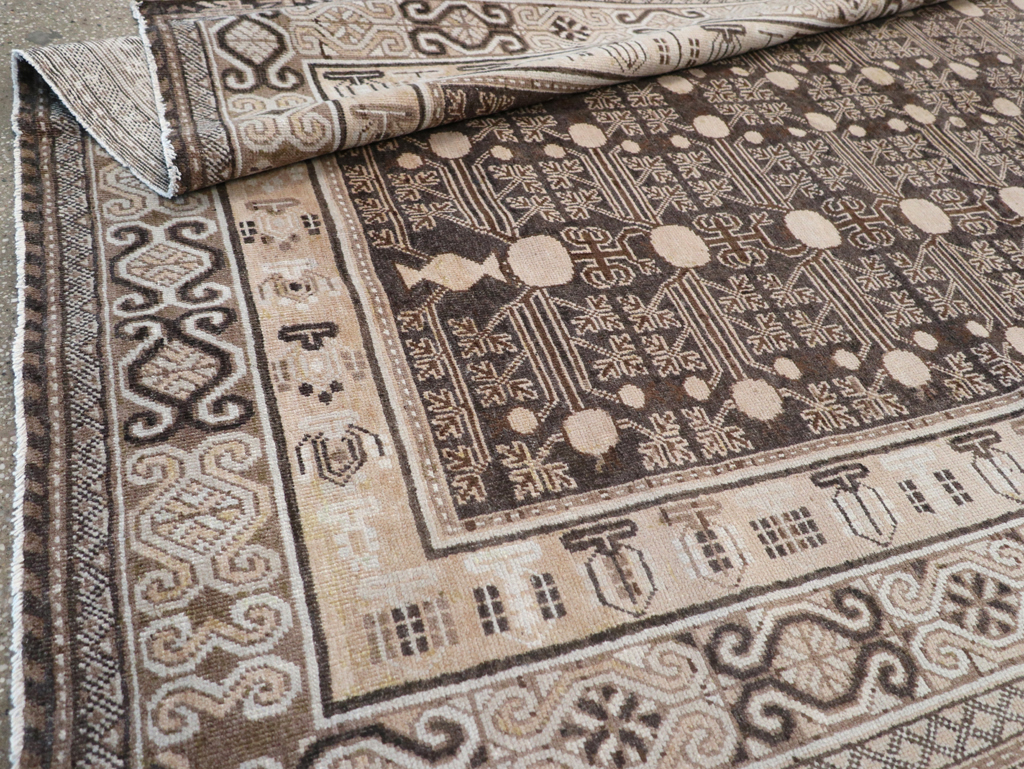 Antique East Turkestan Khotan Rug, No.13824 - Gss