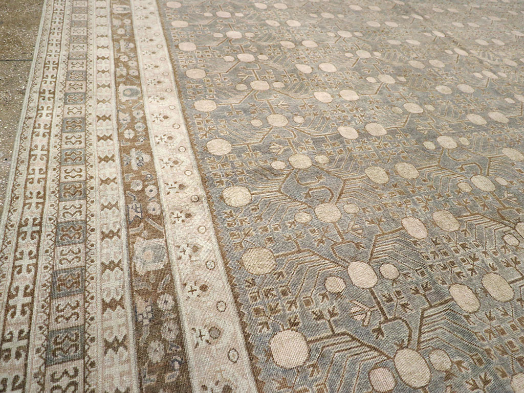 Antique East Turkestan Khotan Large Carpet, No.13828 - Gss