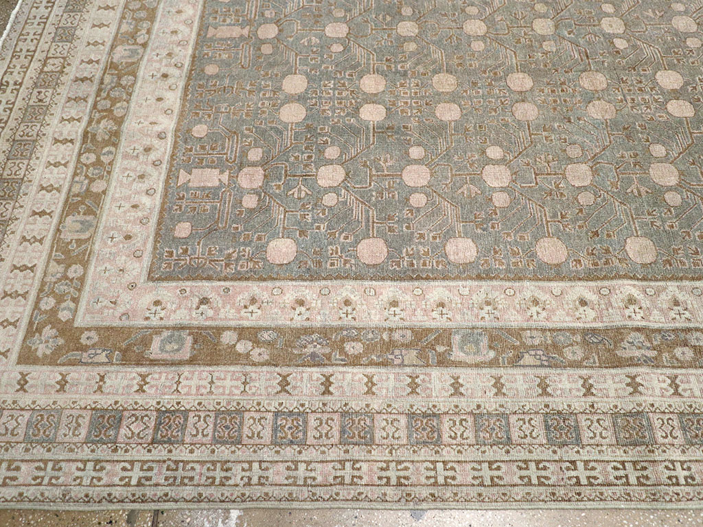 Antique East Turkestan Khotan Large Carpet, No.13828 - Gss